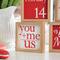 Glitzhome® 4" Valentine's Wooden Block Table Décor Set